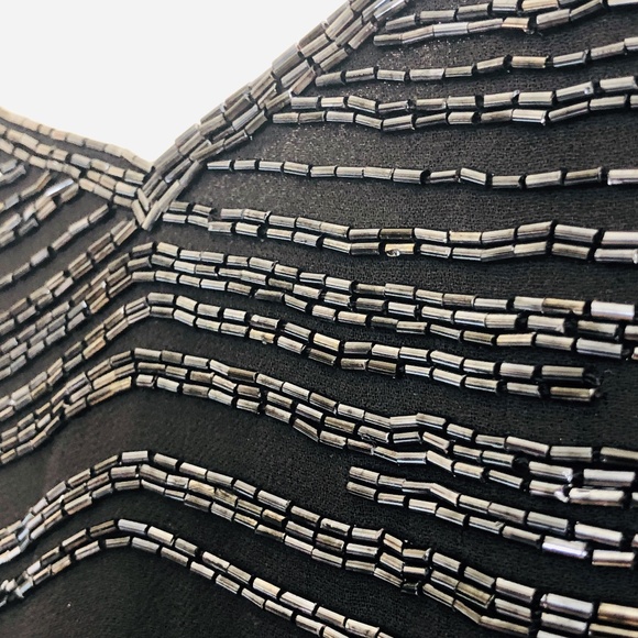 J Laxmi Black Beaded Sleeveless Shell Top M - Picture 3 of 8